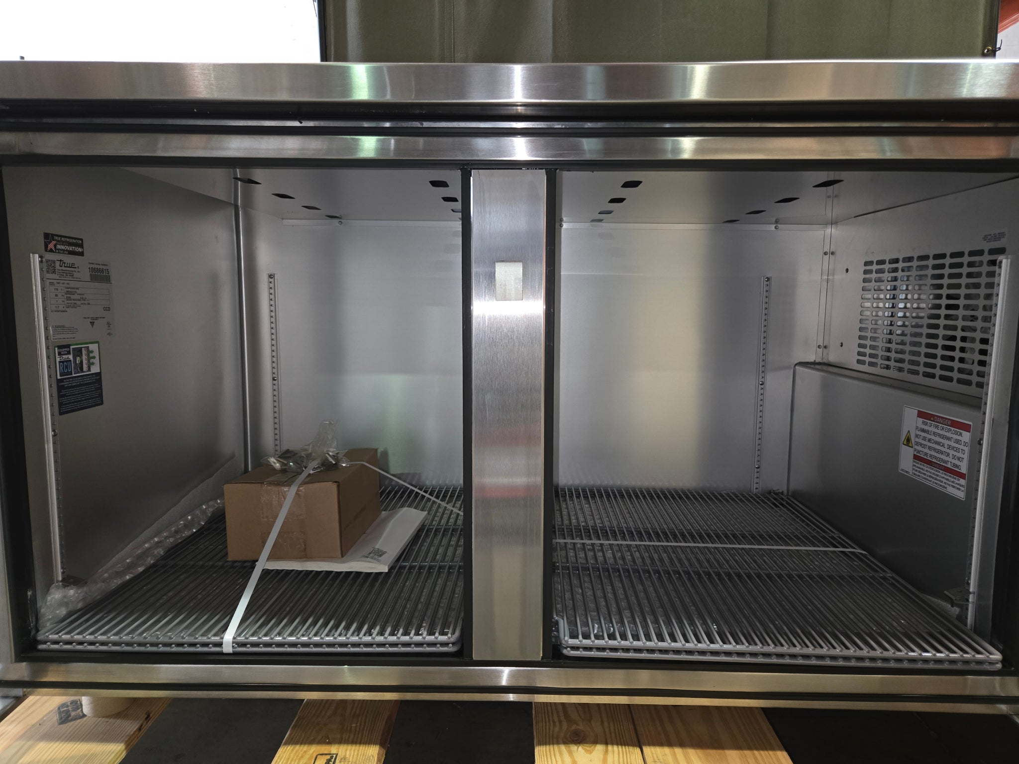 New True TWT-67- HC Undercounter Refrigerator W/ (2) Sections & (2) Doors