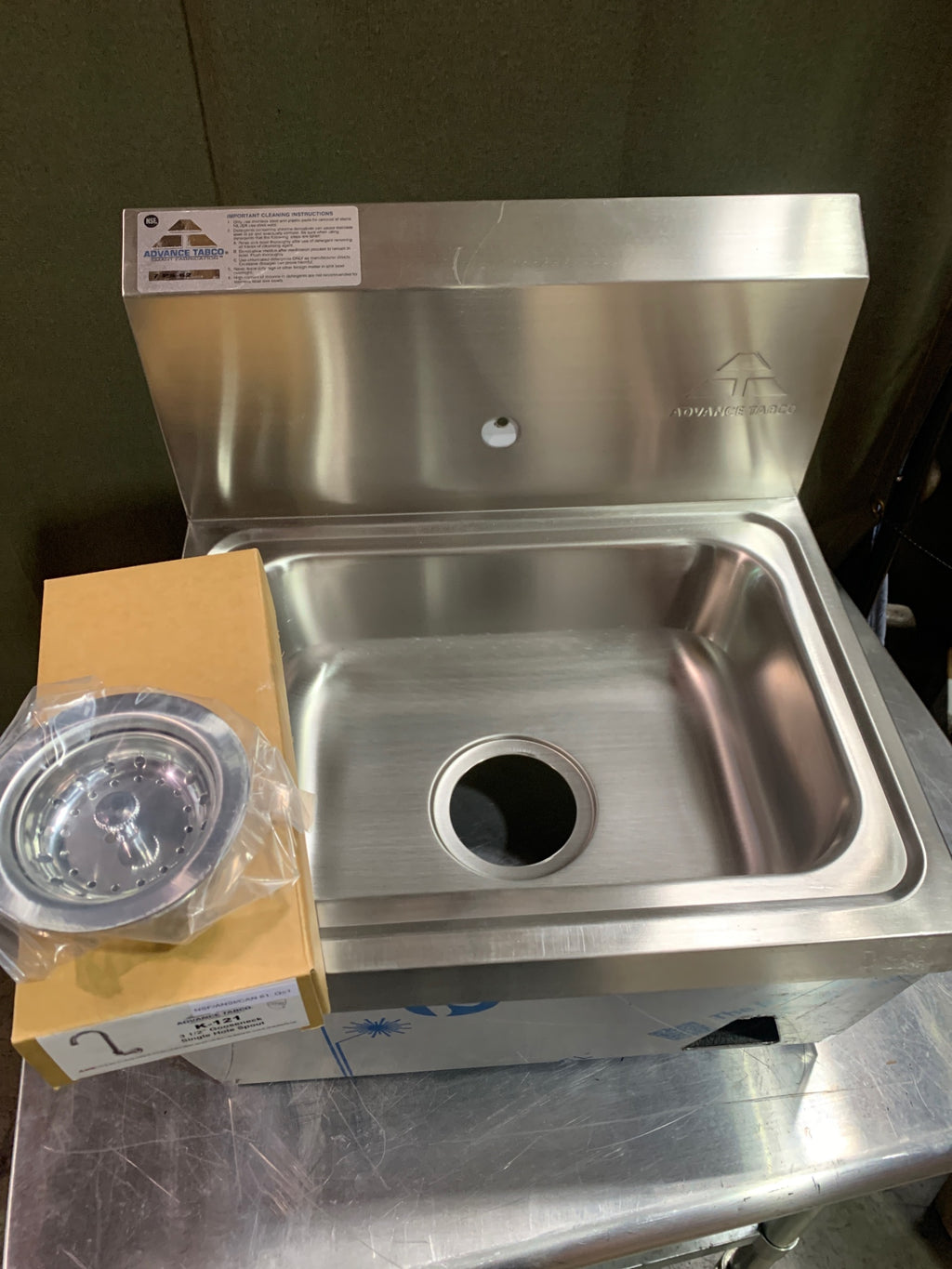 New Advance Tabco 7-PS-62 Wall Mounted Hand Sink W/ Knee Valves
