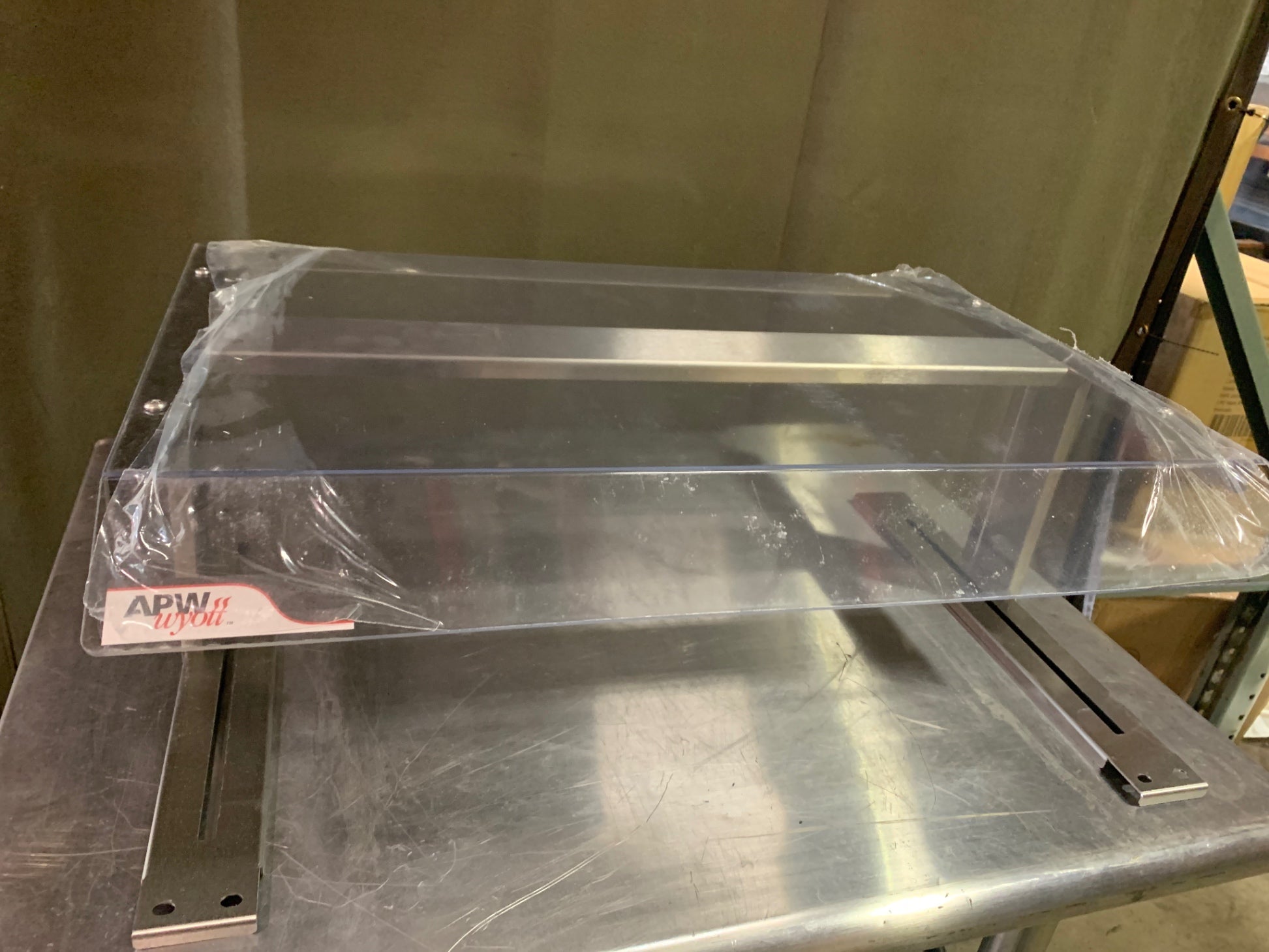 New APW Wyott Hot Dog Roller Sneeze Guard