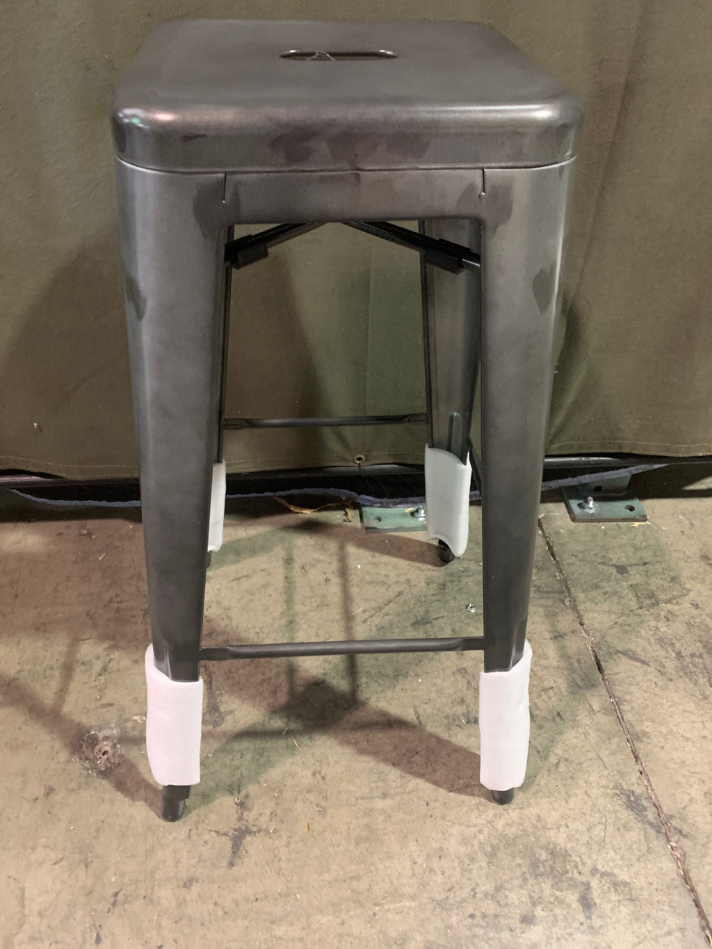 New 8015-BS Gun Metal Grey Barstool