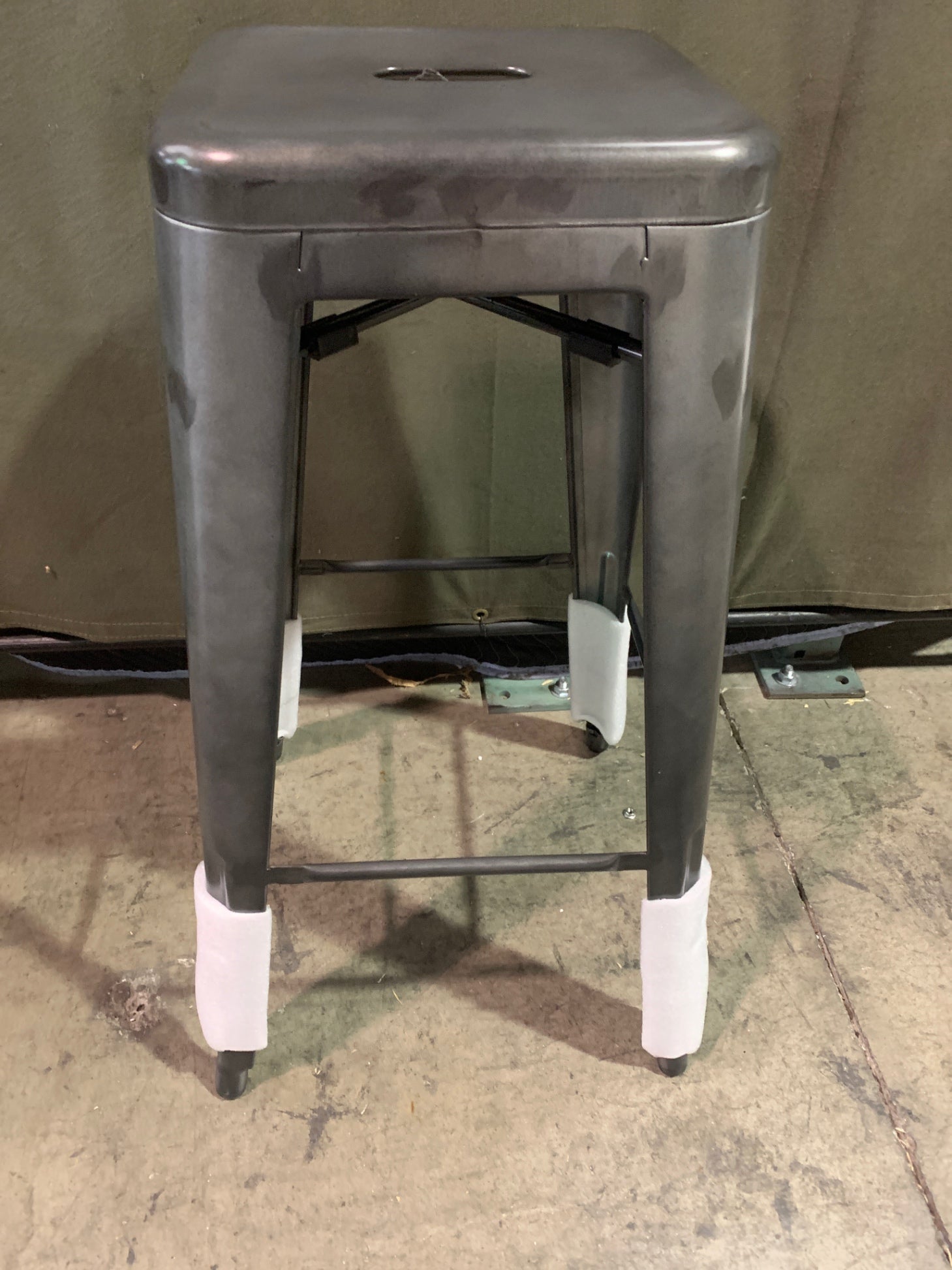 New 8015-BS Gun Metal Grey Barstool