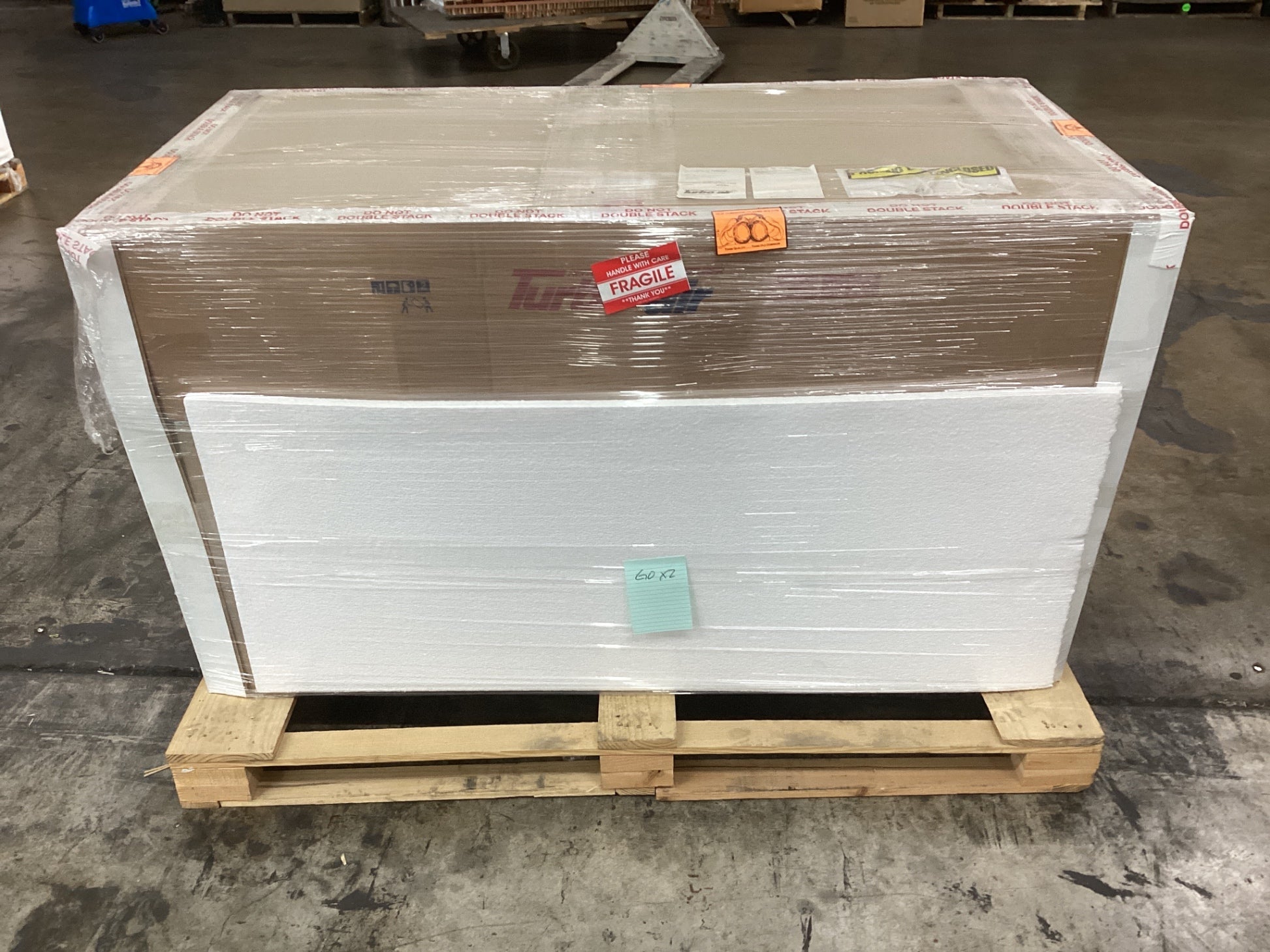 Turbo Air PWR-60-N 60 1/4" Worktop Refrigerator W/ (2) Sections