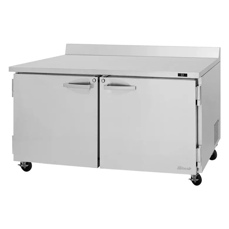Turbo Air PWR-60-N 60 1/4" Worktop Refrigerator W/ (2) Sections