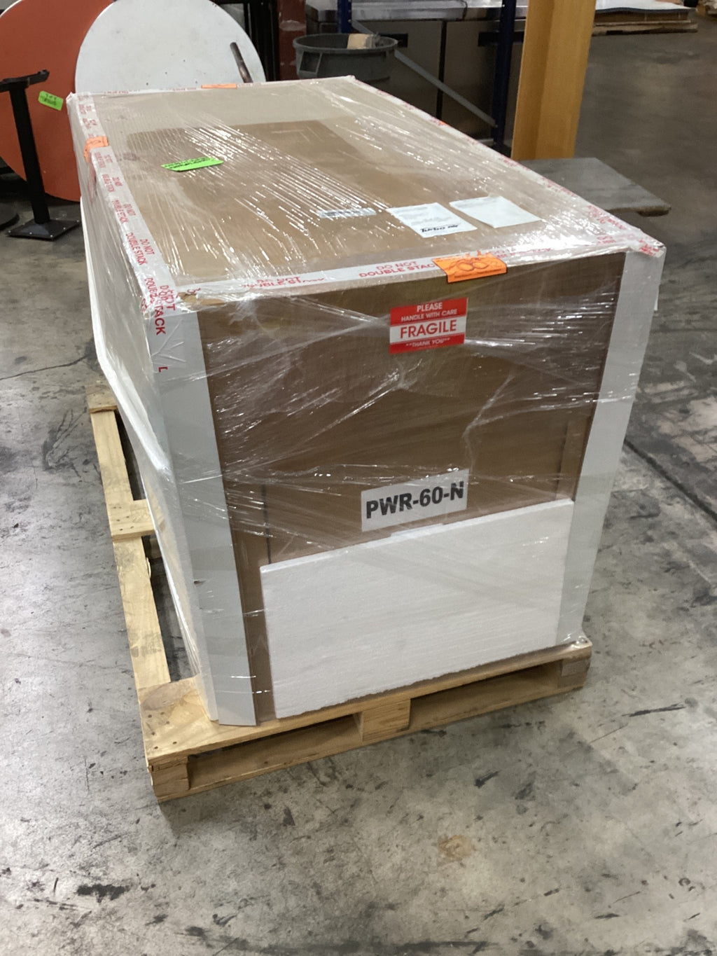 Turbo Air PWR-60-N 60 1/4" Worktop Refrigerator W/ (2) Sections