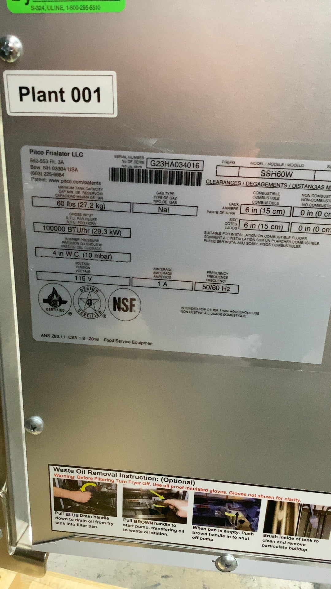 PITCO SSH60W Deep Fryer, Commercial Electric Dual Well On Casters 4 Baskets