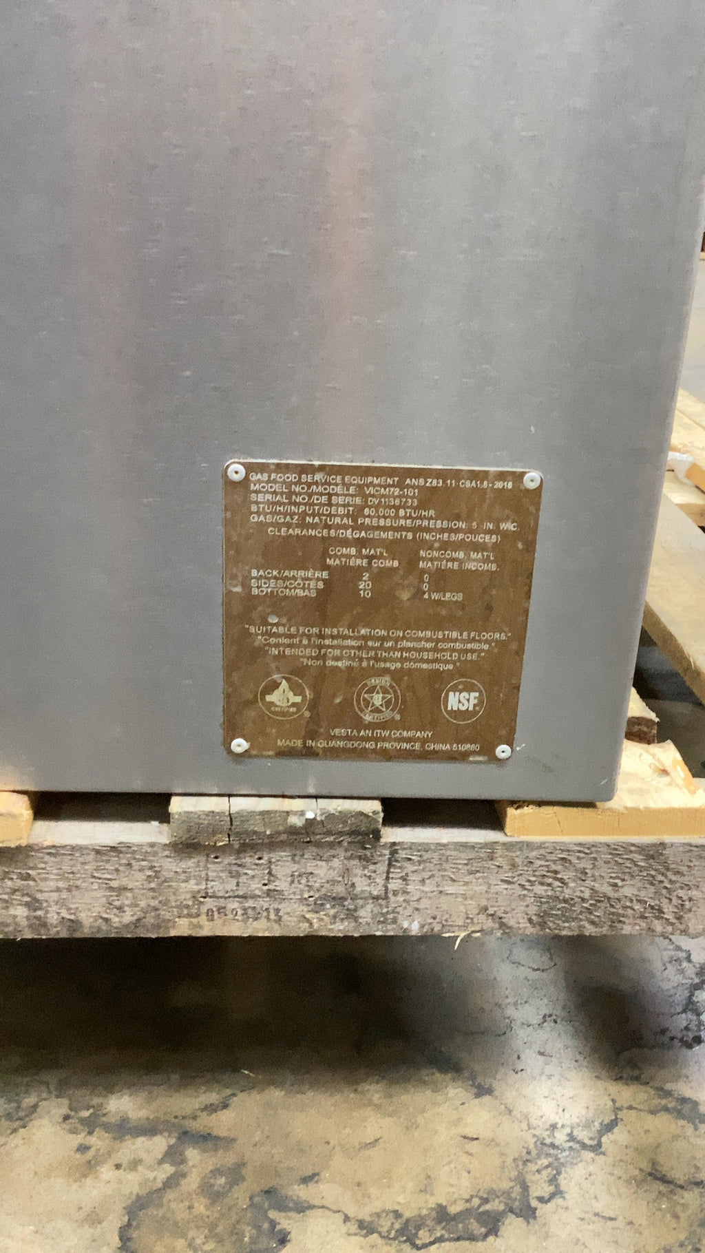 Vulcan Gas Cheese Melter