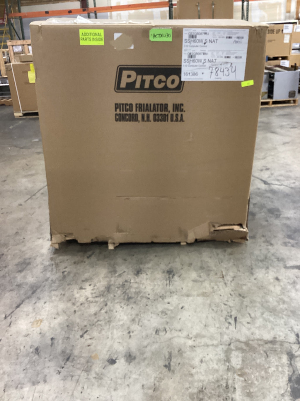 PITCO SSH60W Deep Fryer, Commercial Electric Dual Well On Casters 4 Baskets