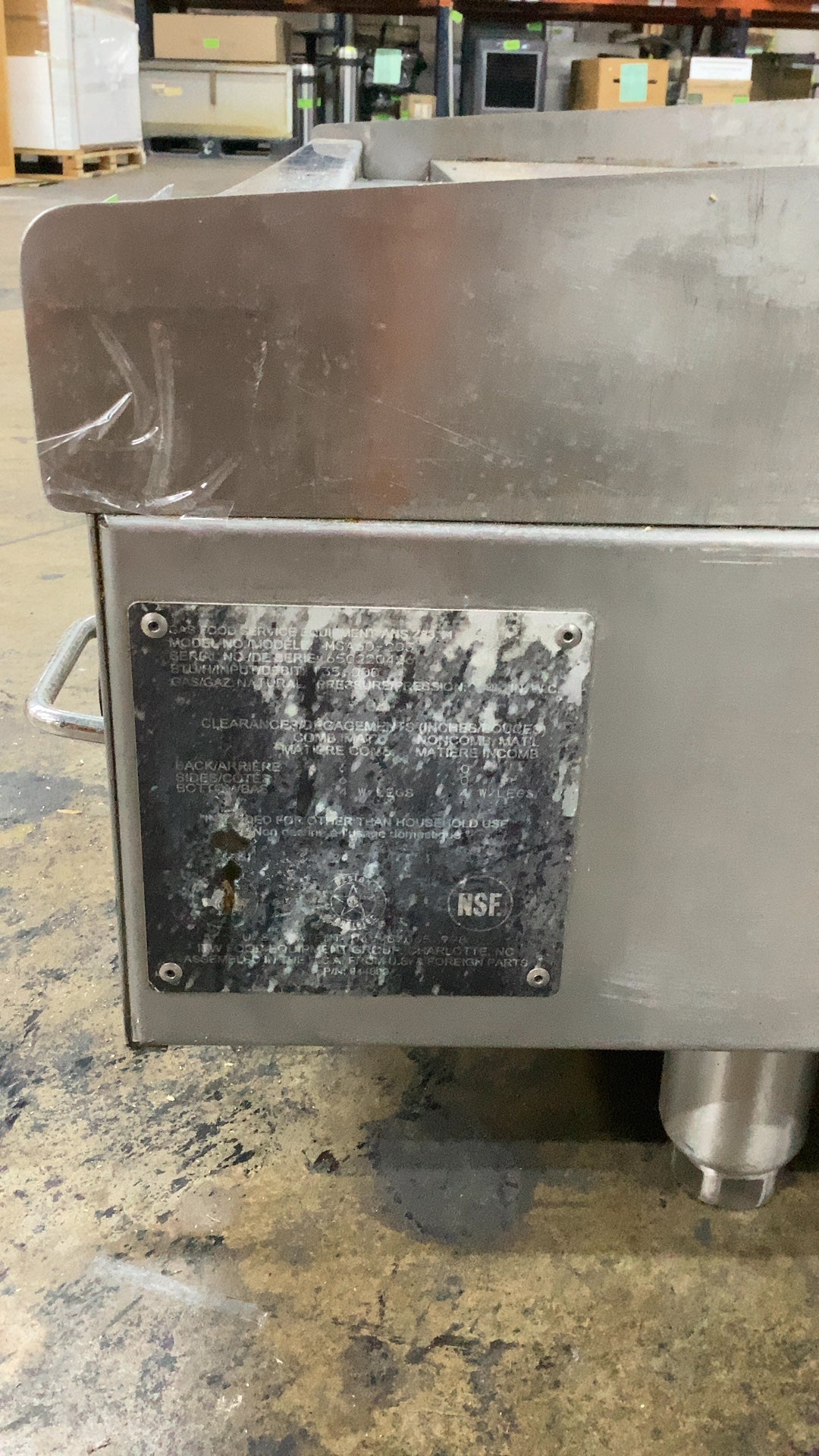 Vulcan Commercial Gas Griddle 5 Burner