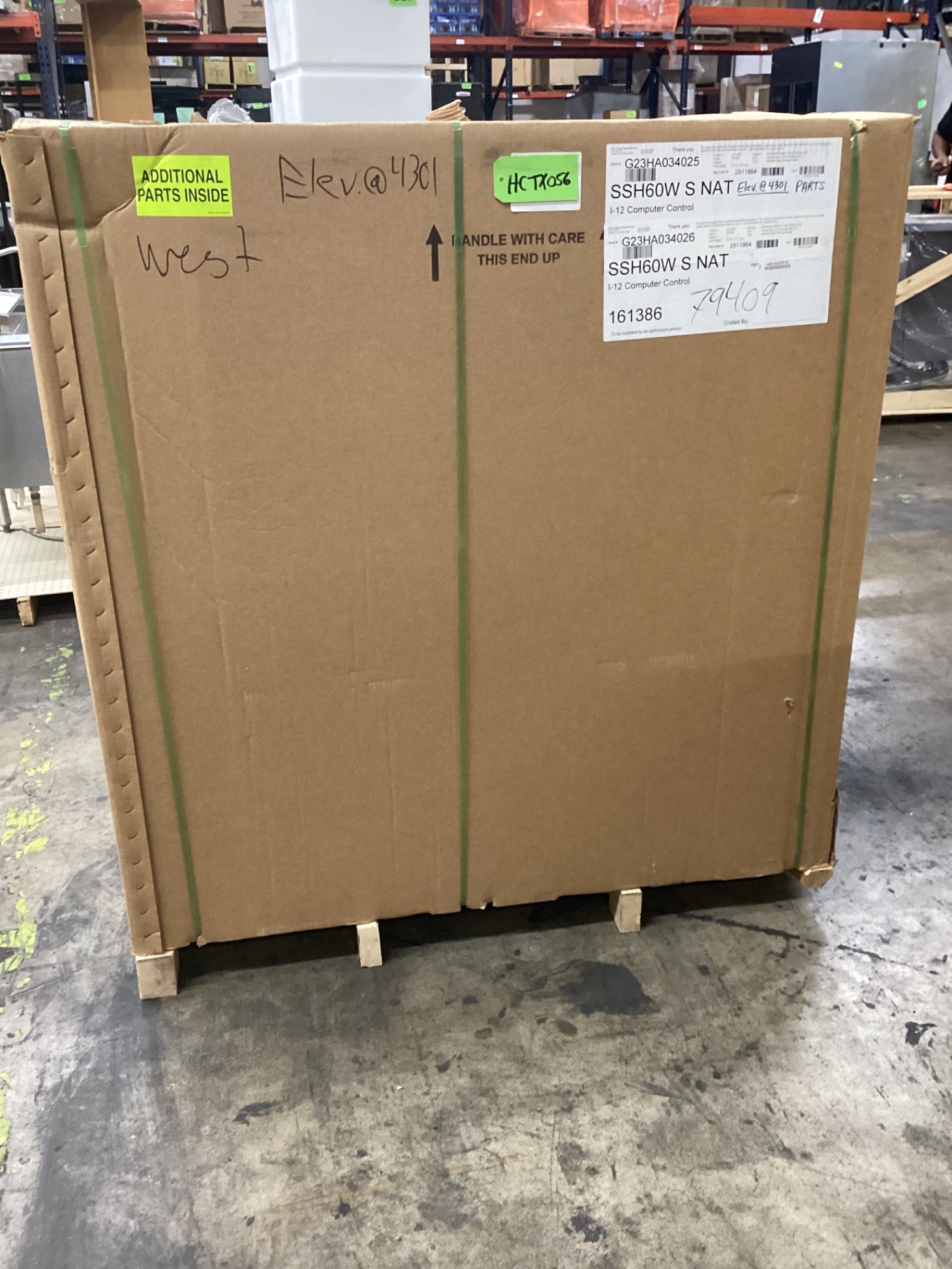 PITCO SSH60W Deep Fryer, Commercial Electric Dual Well On Casters 4 Baskets