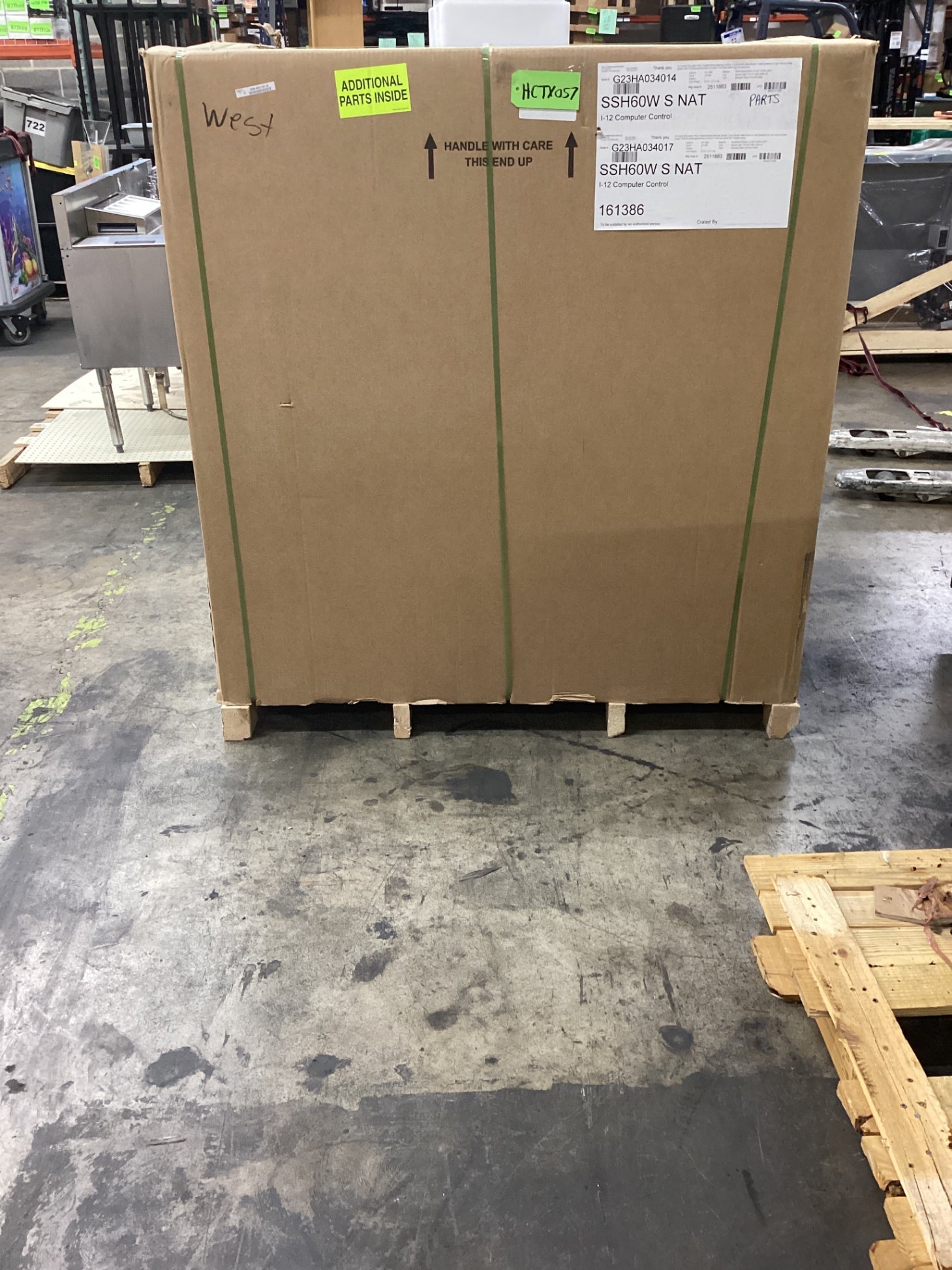 PITCO SSH60W Deep Fryer, Commercial Electric Dual Well On Casters 4 Baskets