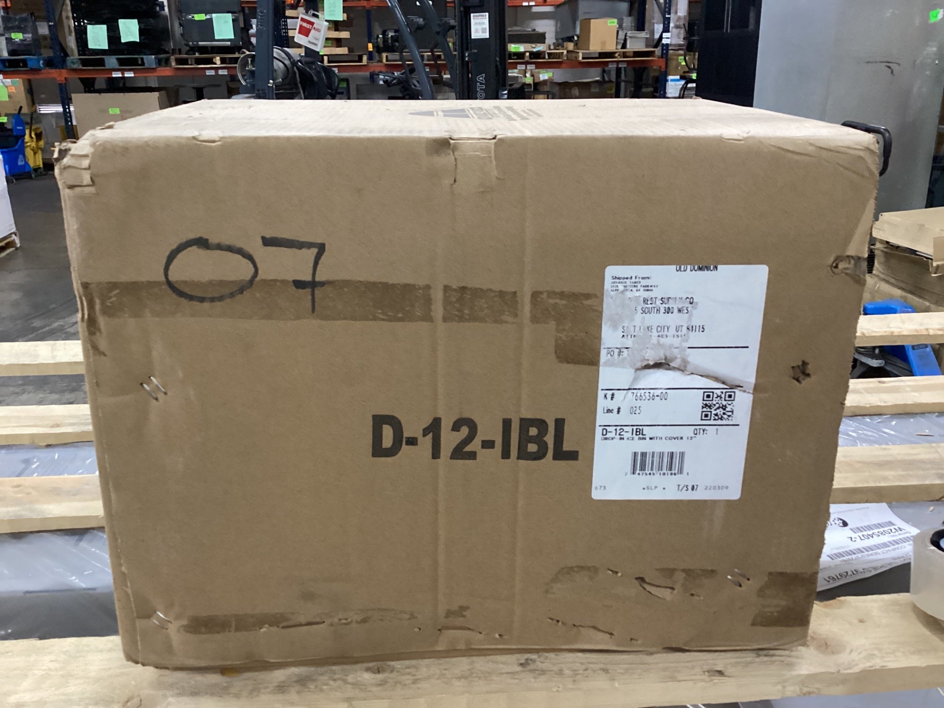 Advance Tabco D-12-IBL Drop- In Ice Bin