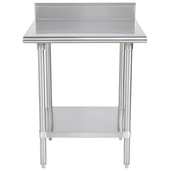 Advance Tabco KSS-300 30" 14 Ga Work Table W/ Undershelf