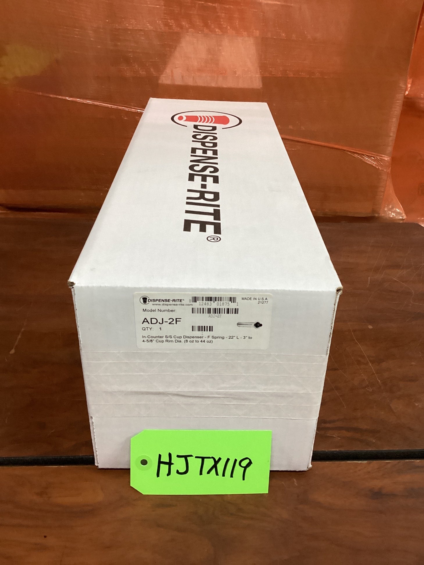 Dispense-Rite ADJ-2F In- Counter S/S Cup Dispenser-F Spring