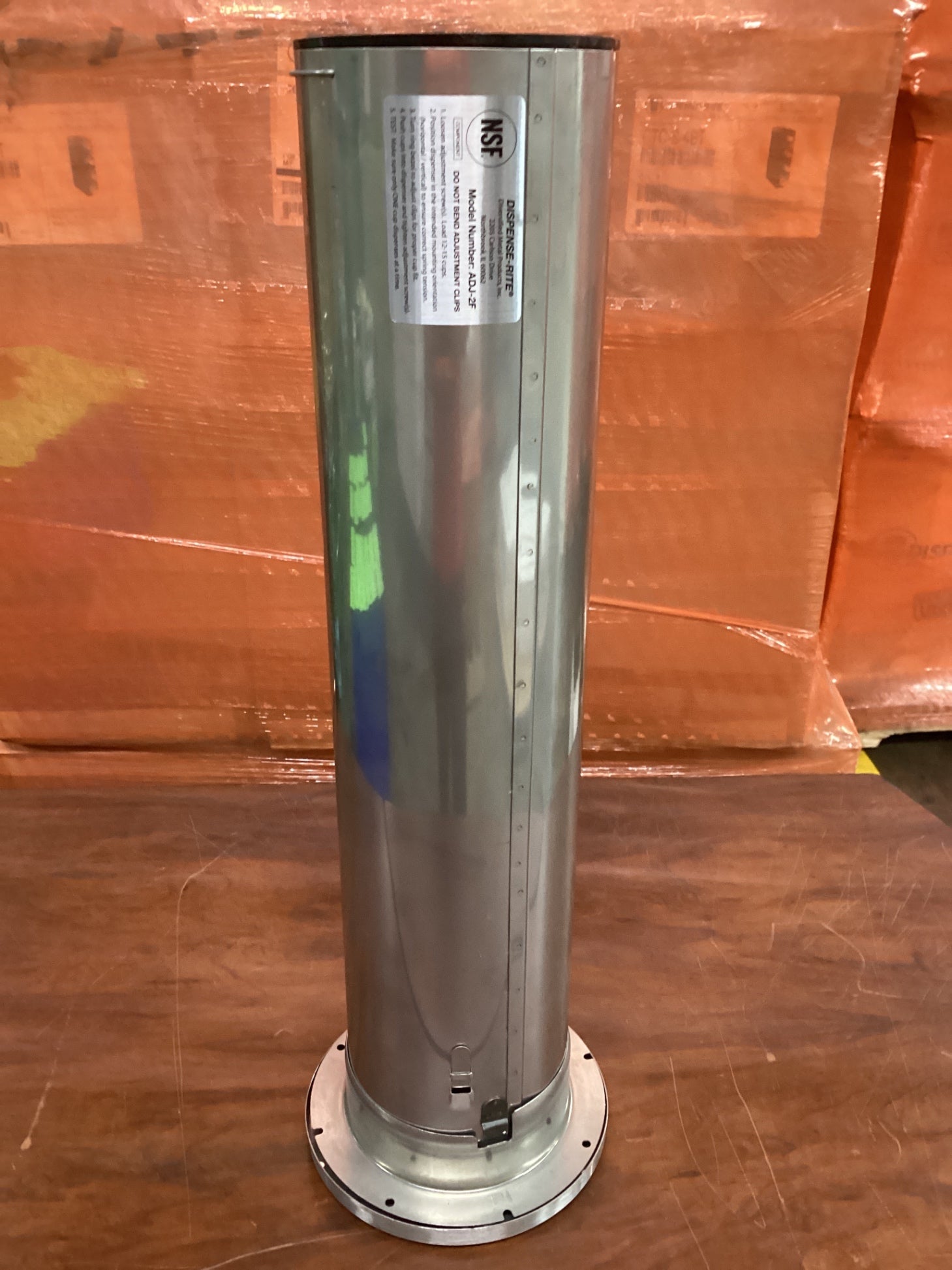 Dispense-Rite ADJ-2F In- Counter S/S Cup Dispenser-F Spring