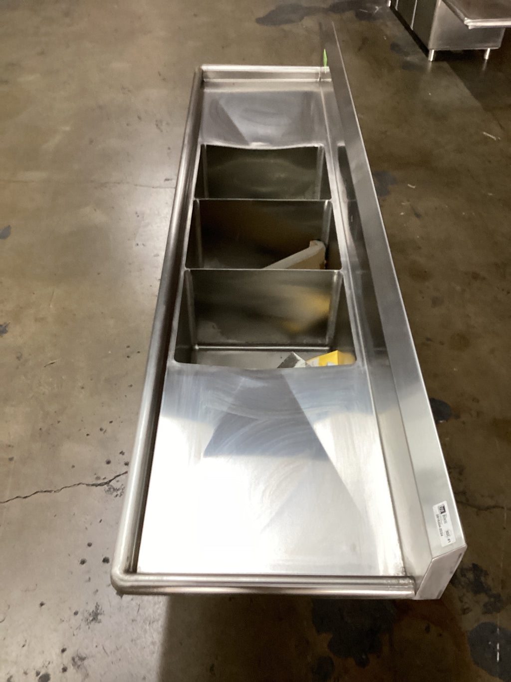 John Boos Stainless Steel Commercial 3-compartment Sink With Double Drainboards And A Backsplash.