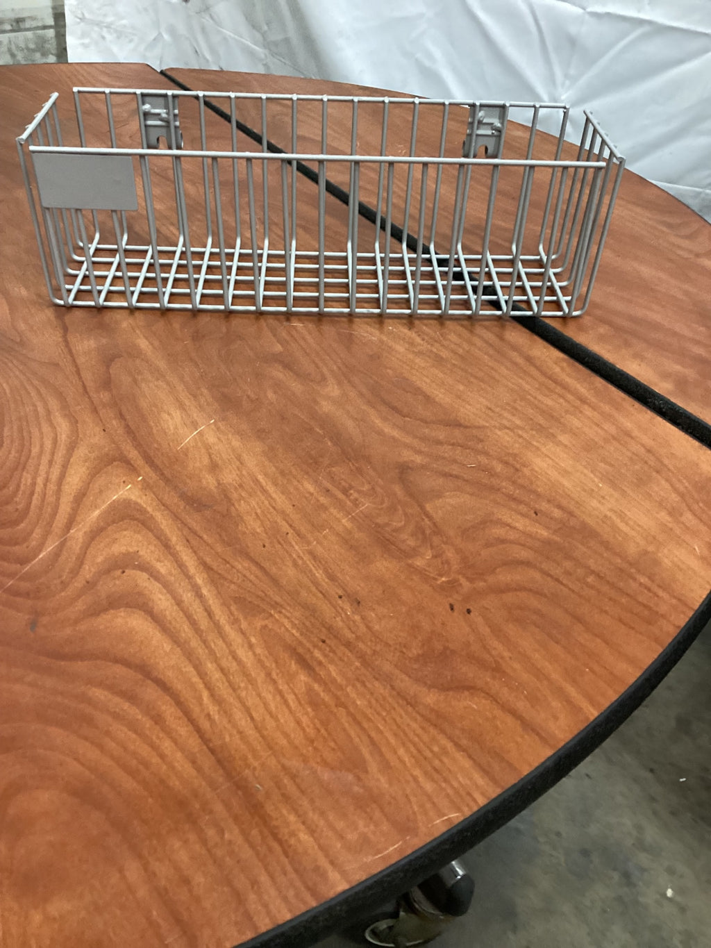 Lozier Grey Metal Wire Storage Basket Designed For Mounting On Walls Or Doors (Lot Of 8)