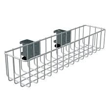 Lozier Grey Metal Wire Storage Basket Designed For Mounting On Walls Or Doors (Lot Of 8)