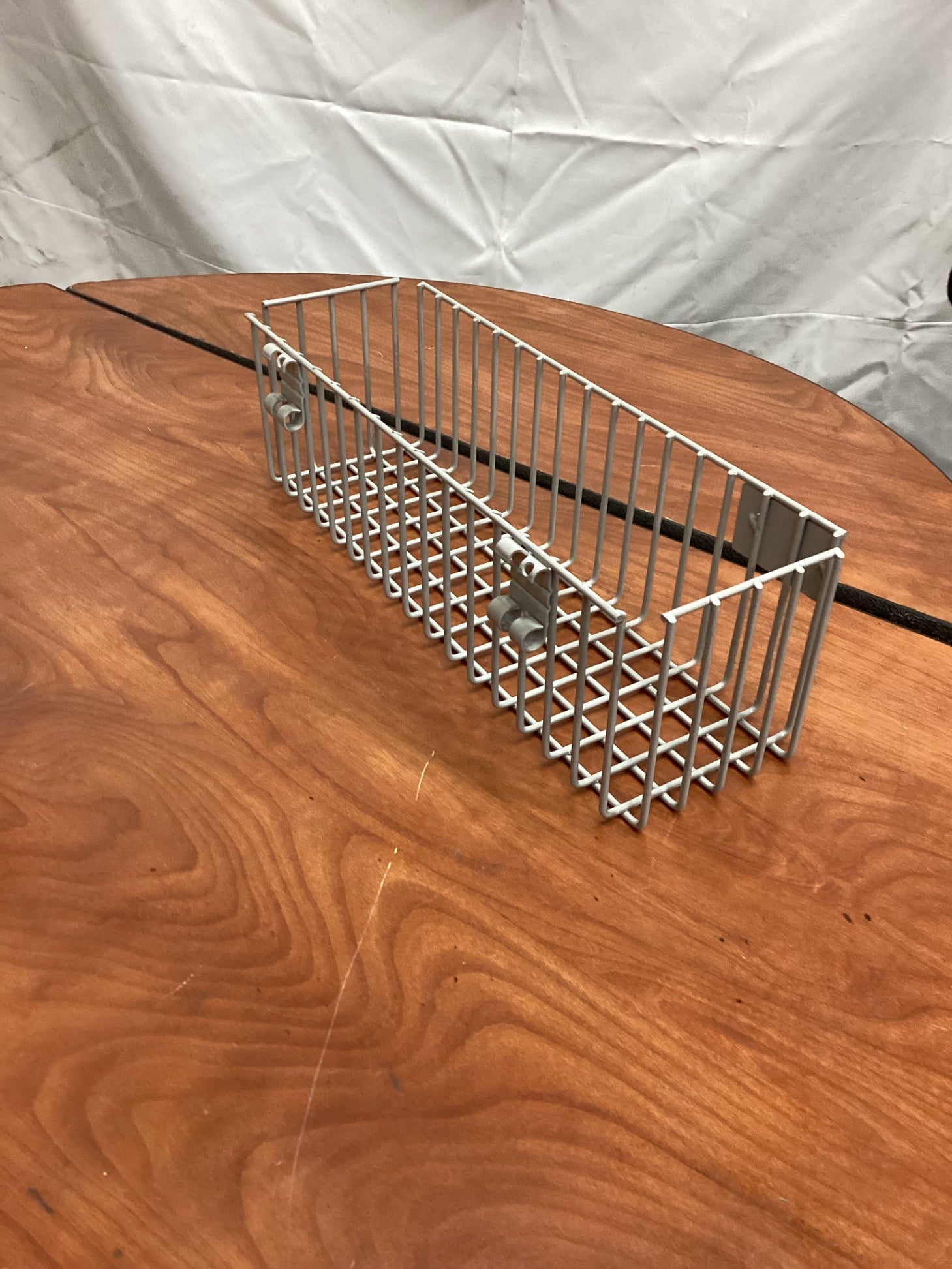 Lozier Grey Metal Wire Storage Basket Designed For Mounting On Walls Or Doors (Lot Of 5)
