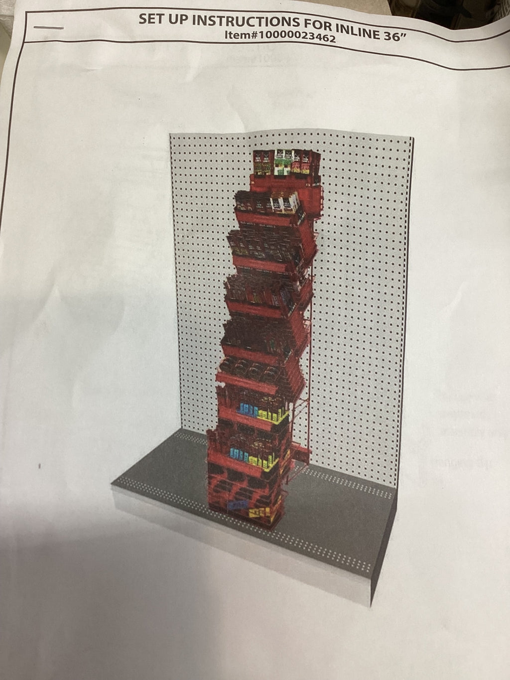 Jack Links 2' Red Rack Retail Display Unit