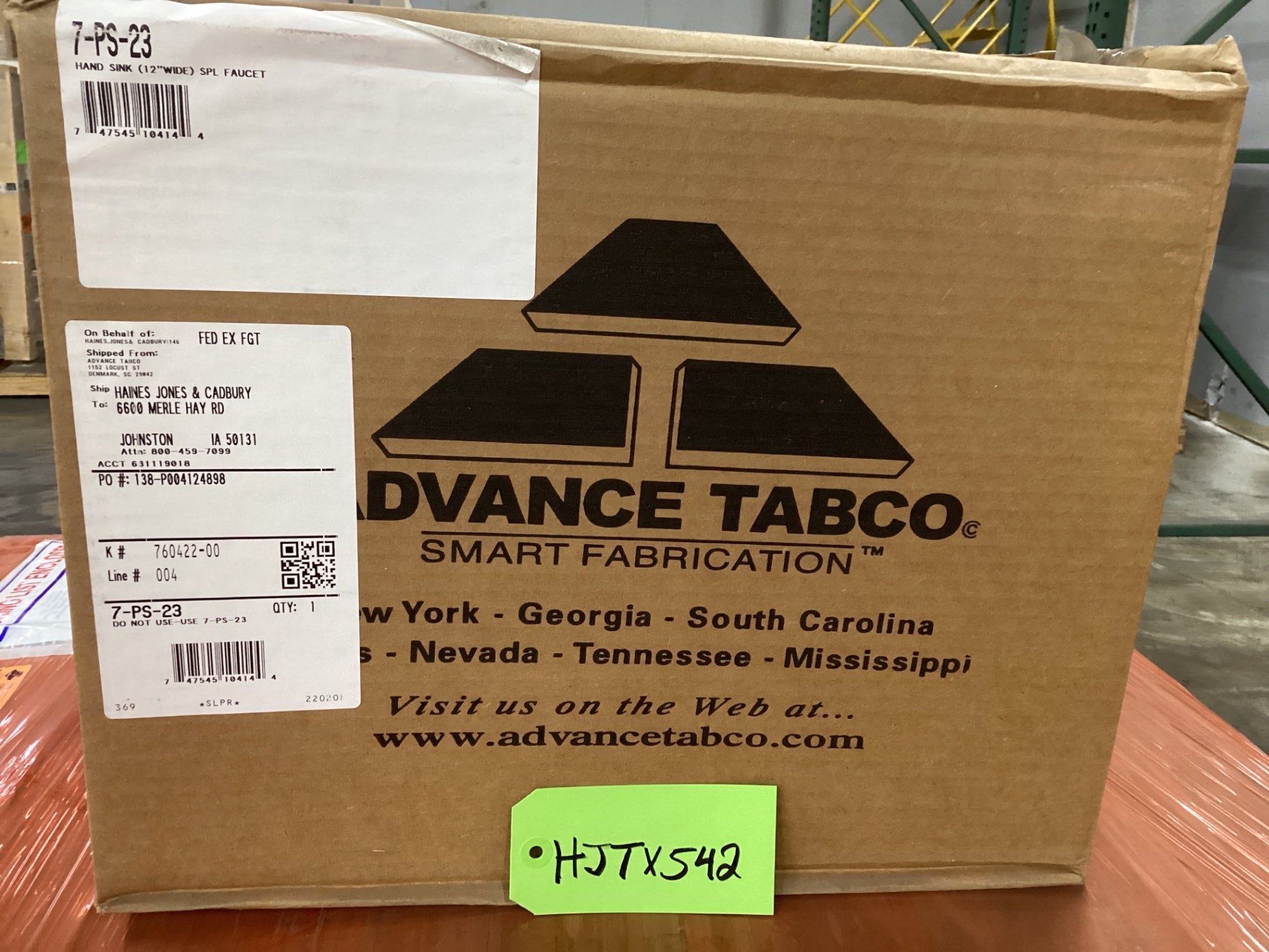 Advance Tabco 7-PS-23 Hand Sink