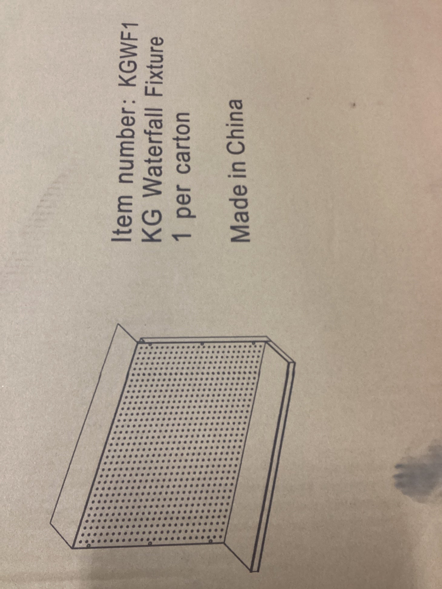KG Waterfall Merchandising Fixture