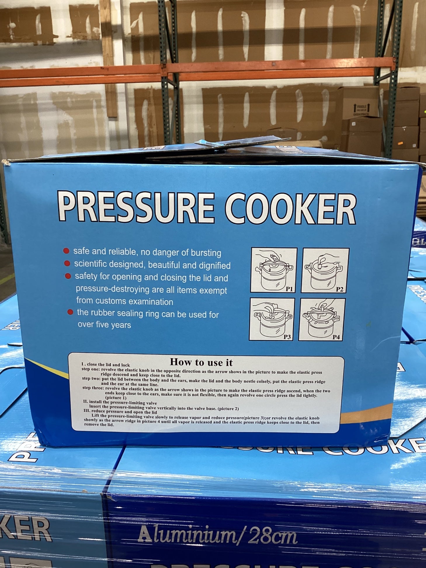 New Aluminum 11L Stovetop Pressure Cooker