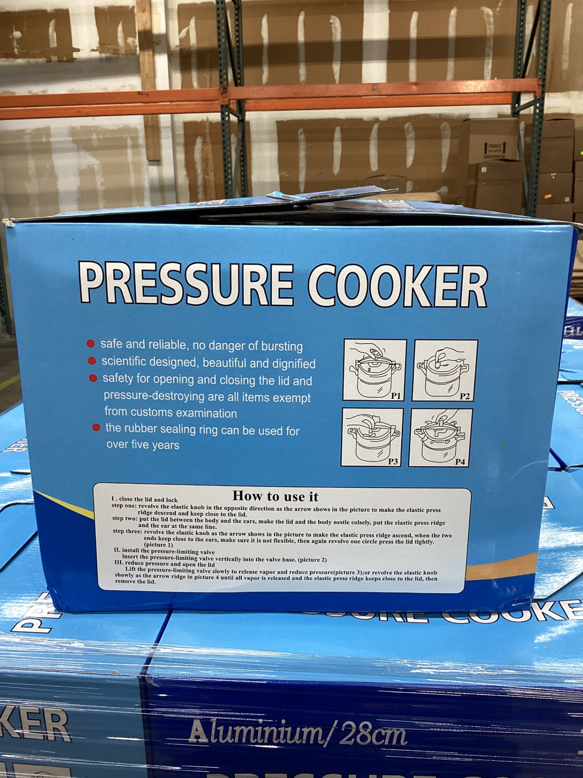 New Aluminum 11L Stovetop Pressure Cooker