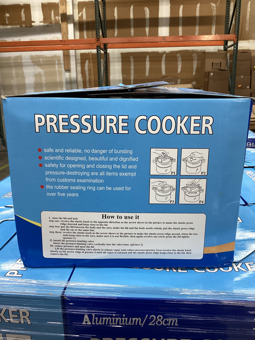 New Aluminum 11L Stovetop Pressure Cooker