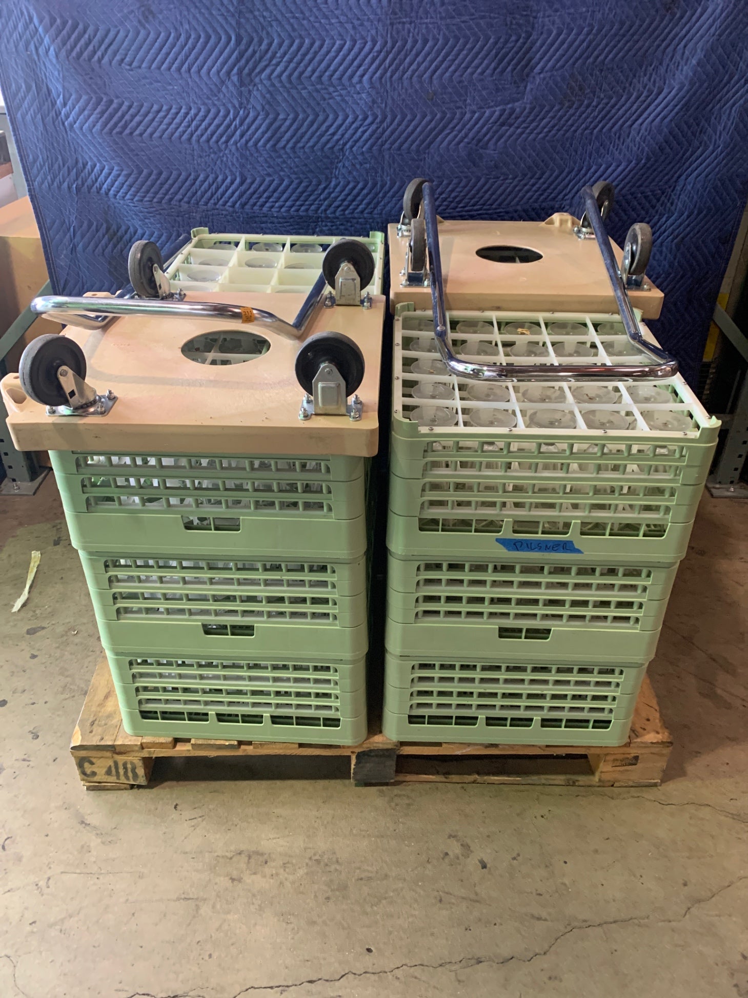 Pallet Of Wine Glasses