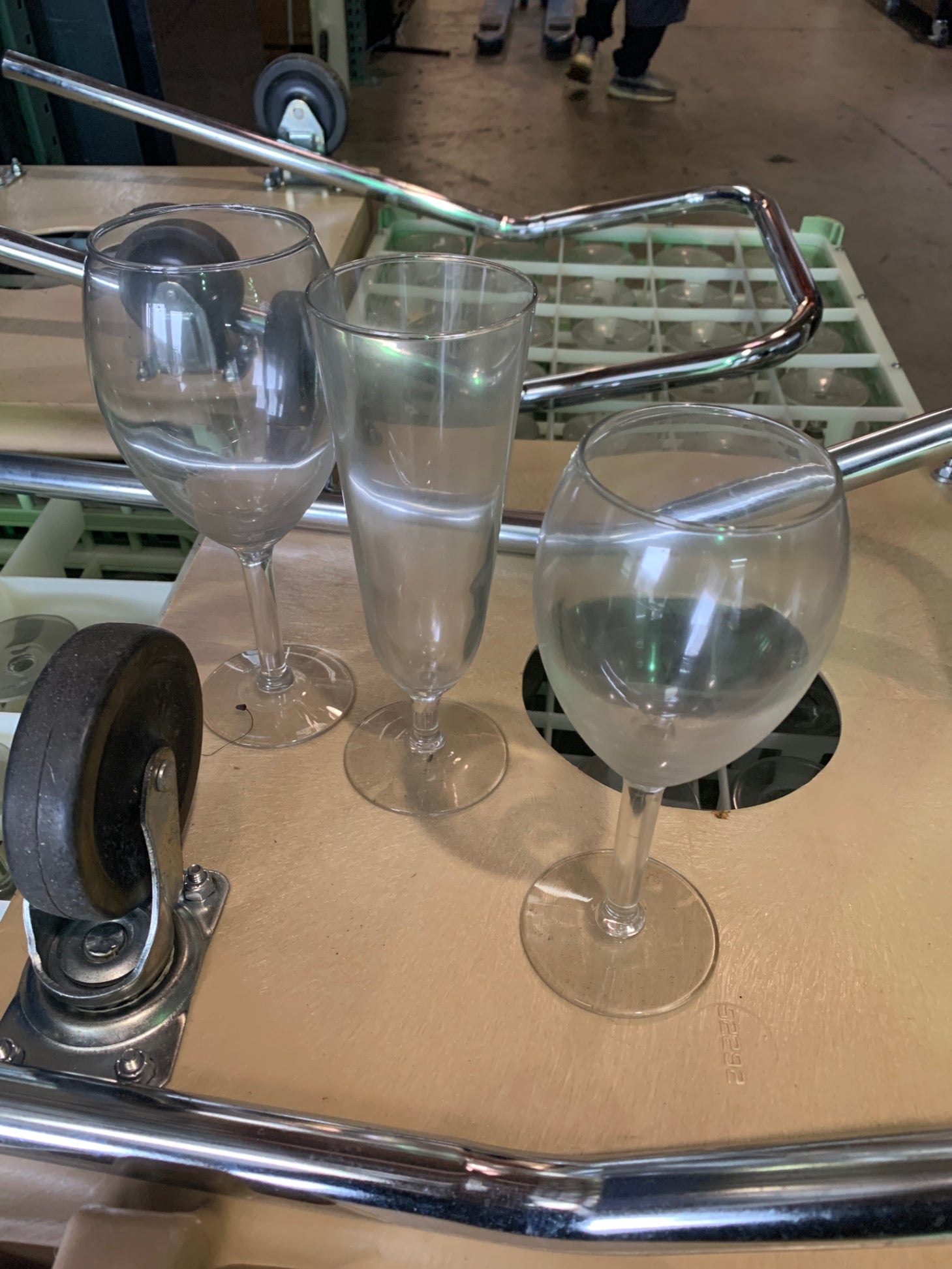 Pallet Of Wine Glasses