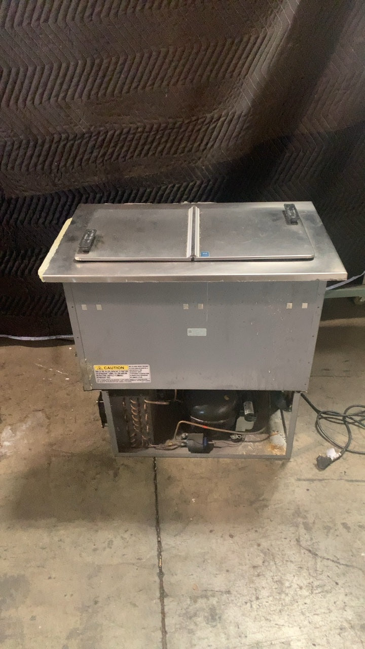 Randell 9550-290 Freezer/Plate Chiller, Drop-In 2 Hinged Lids Stainless Steel Top Digital Controls