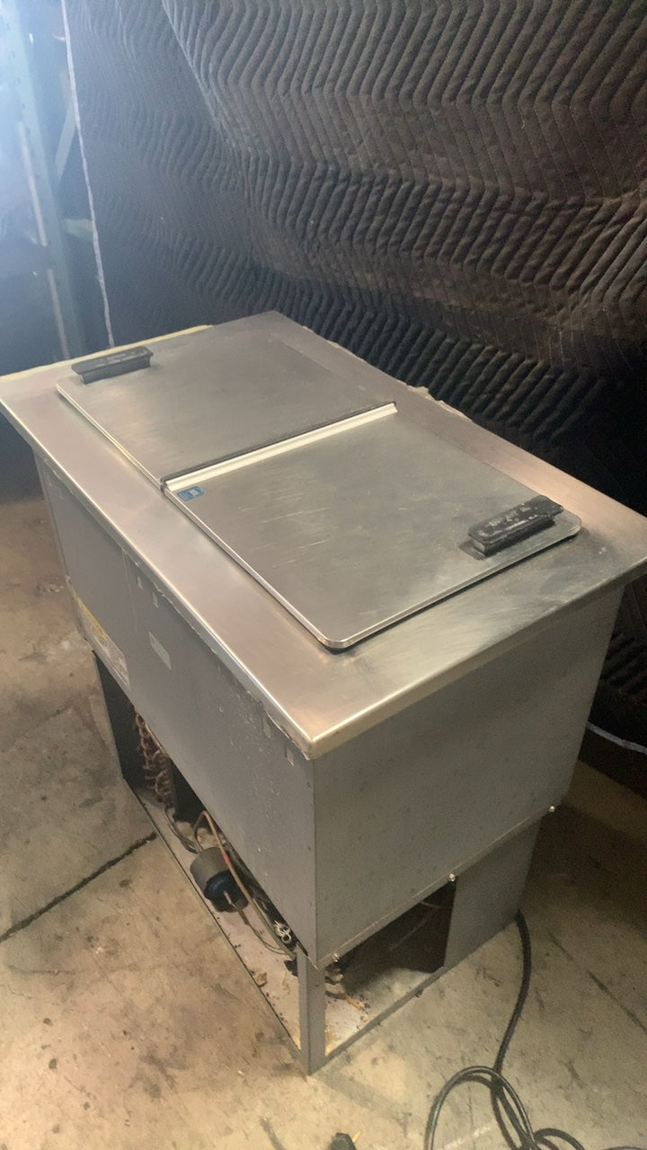 Randell 9550-290 Freezer/Plate Chiller, Drop-In 2 Hinged Lids Stainless Steel Top Digital Controls
