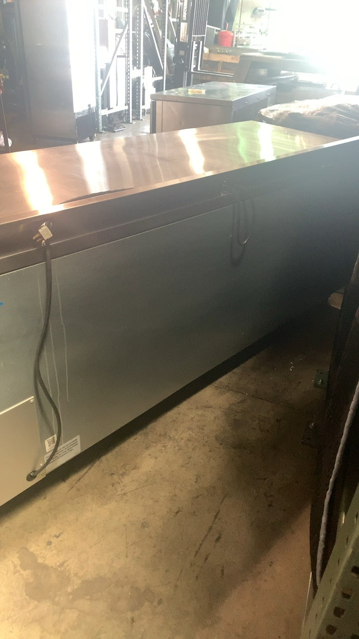 True TWT-93-HC Refrigerator, Worktop 3 Solid Swing Doors Stainless Steel 115V 1 Phase on Casters
