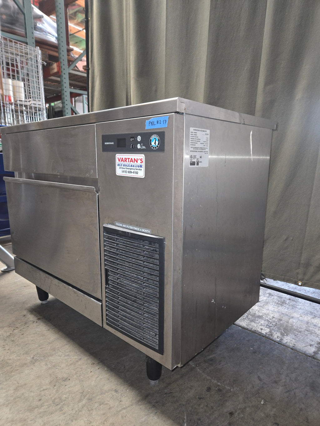 Hoshizaki Commercial Undercounter Ice Machine With A Stainless Steel Finish