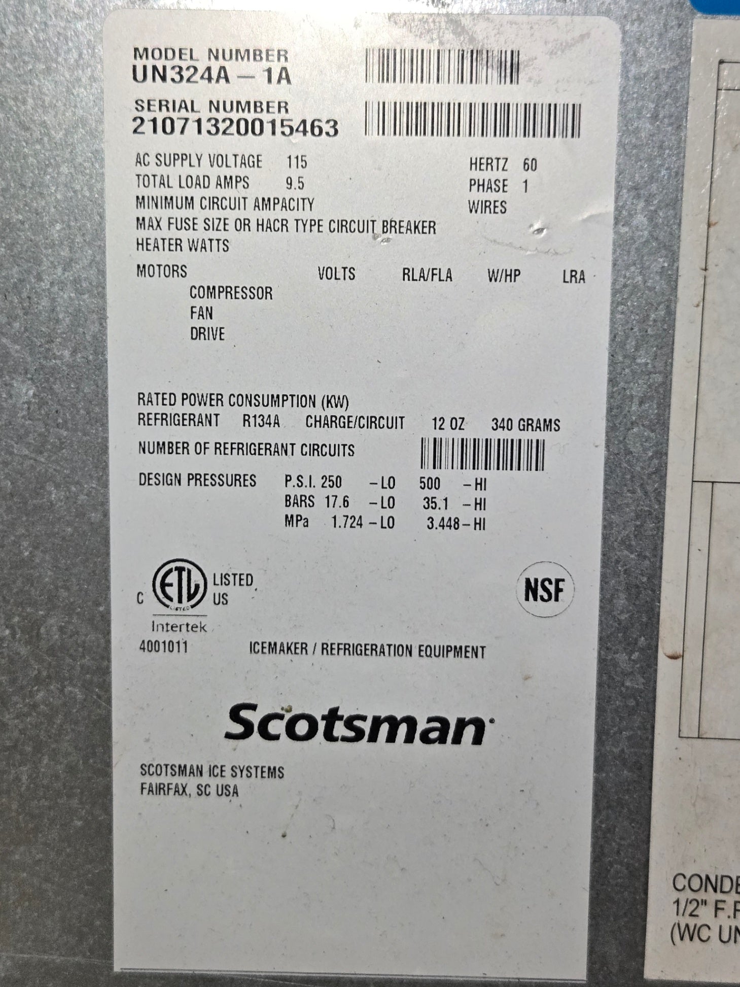 Scotsman Prodigy Plus Series Ice Machine, Self-Contained Commercial On Casters
