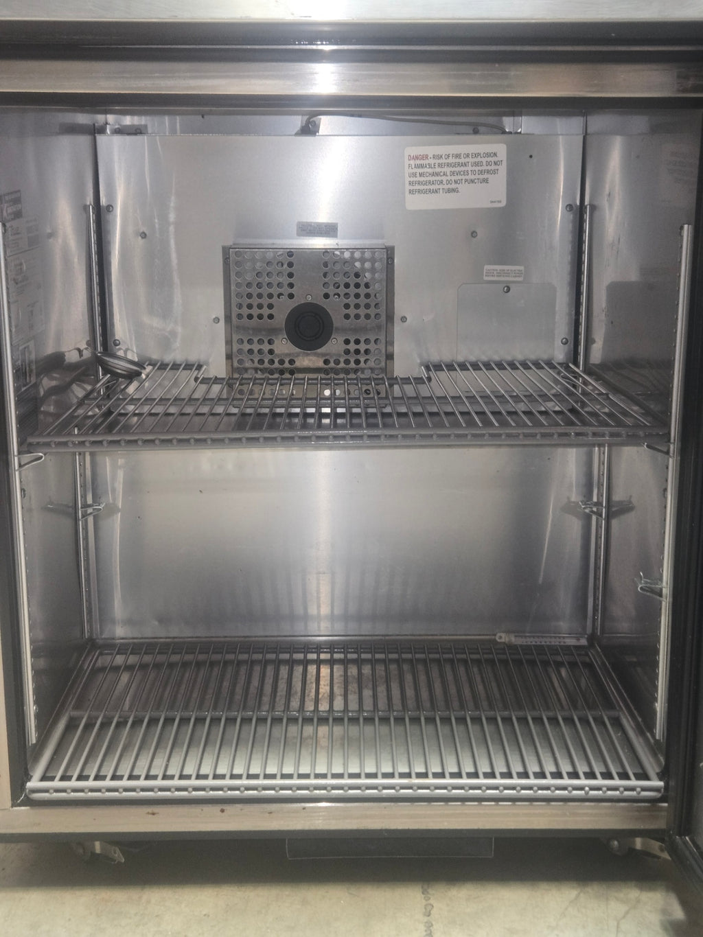 True TUC-27 Refrigerator, Under Counter Recessed Handle Stainless Steel