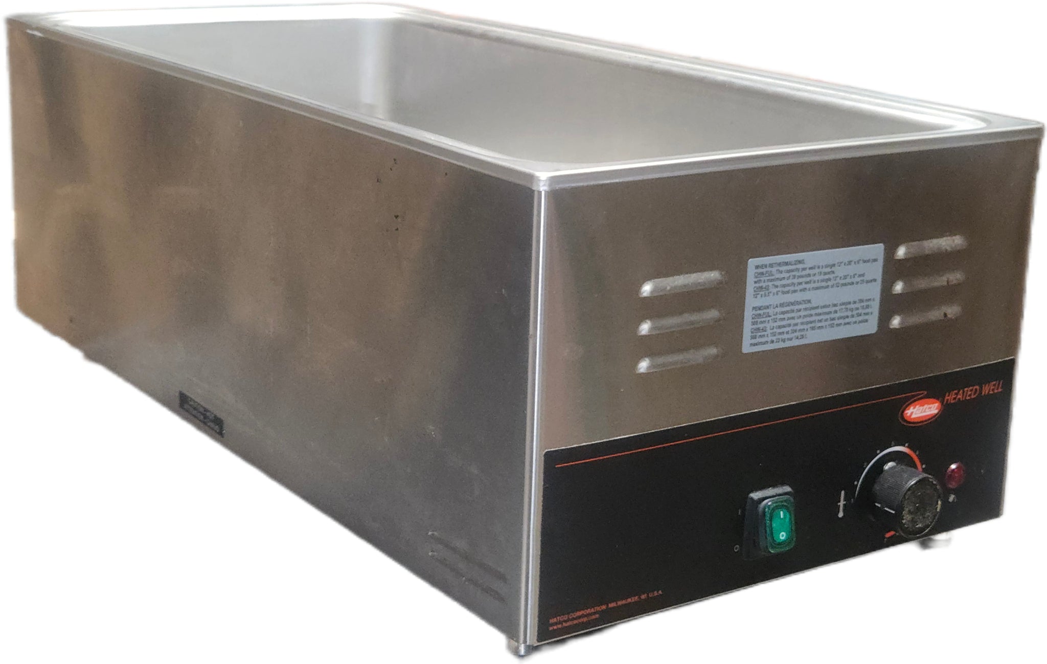 Hatco Heated Well, Countertop Single Pan