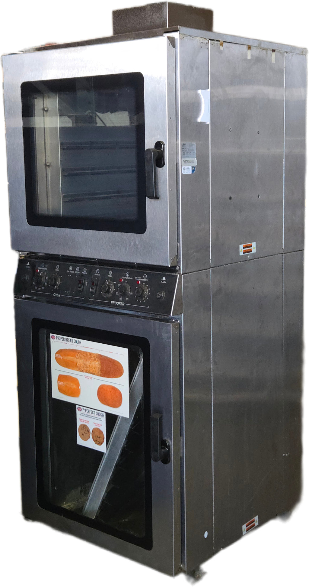 Nu-Vu QB-3/6 Combination Oven Proofer, Stacked Electric Glass Doors