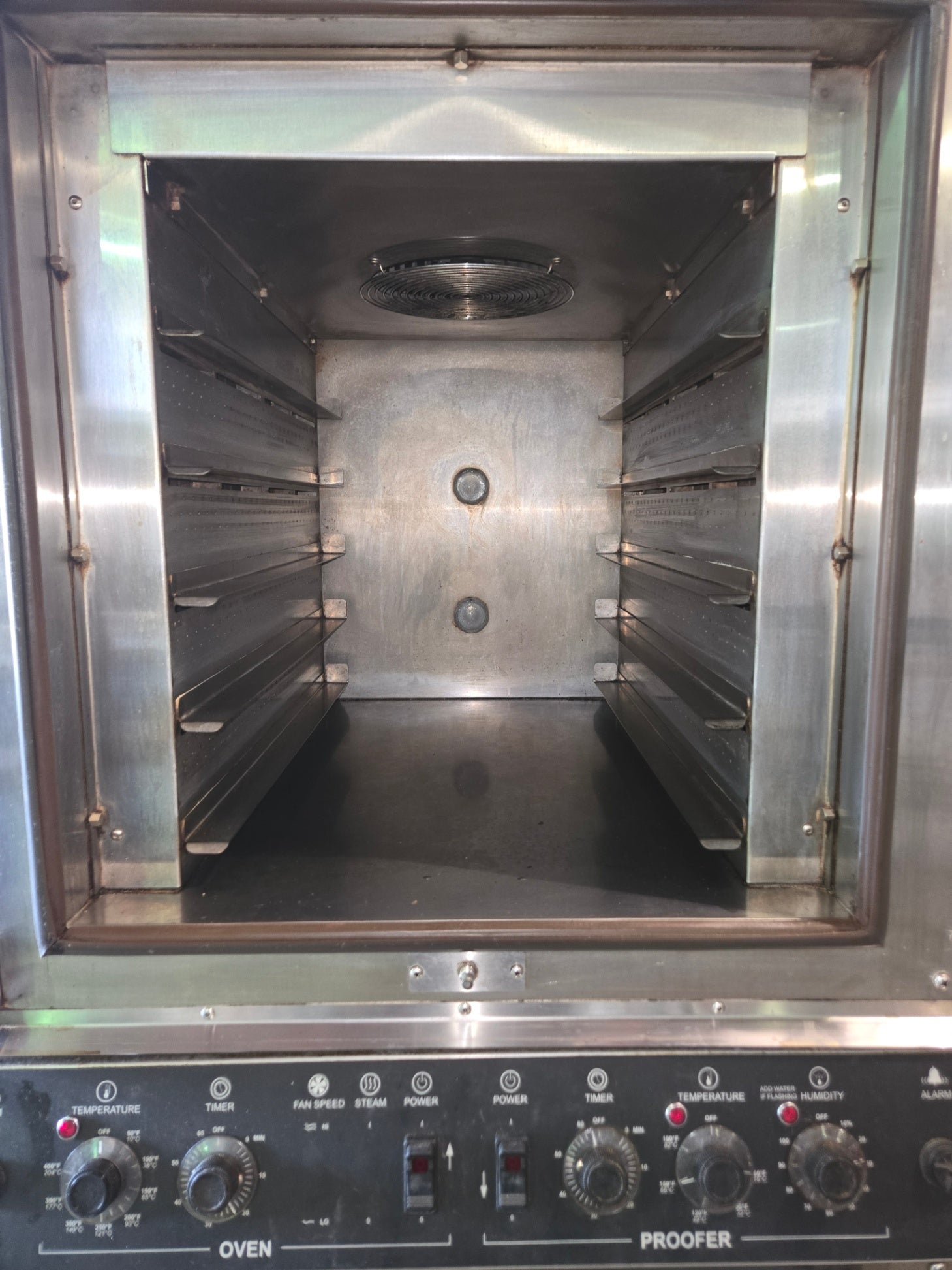 Nu-Vu QB-3/6 Combination Oven Proofer, Stacked Electric Glass Doors