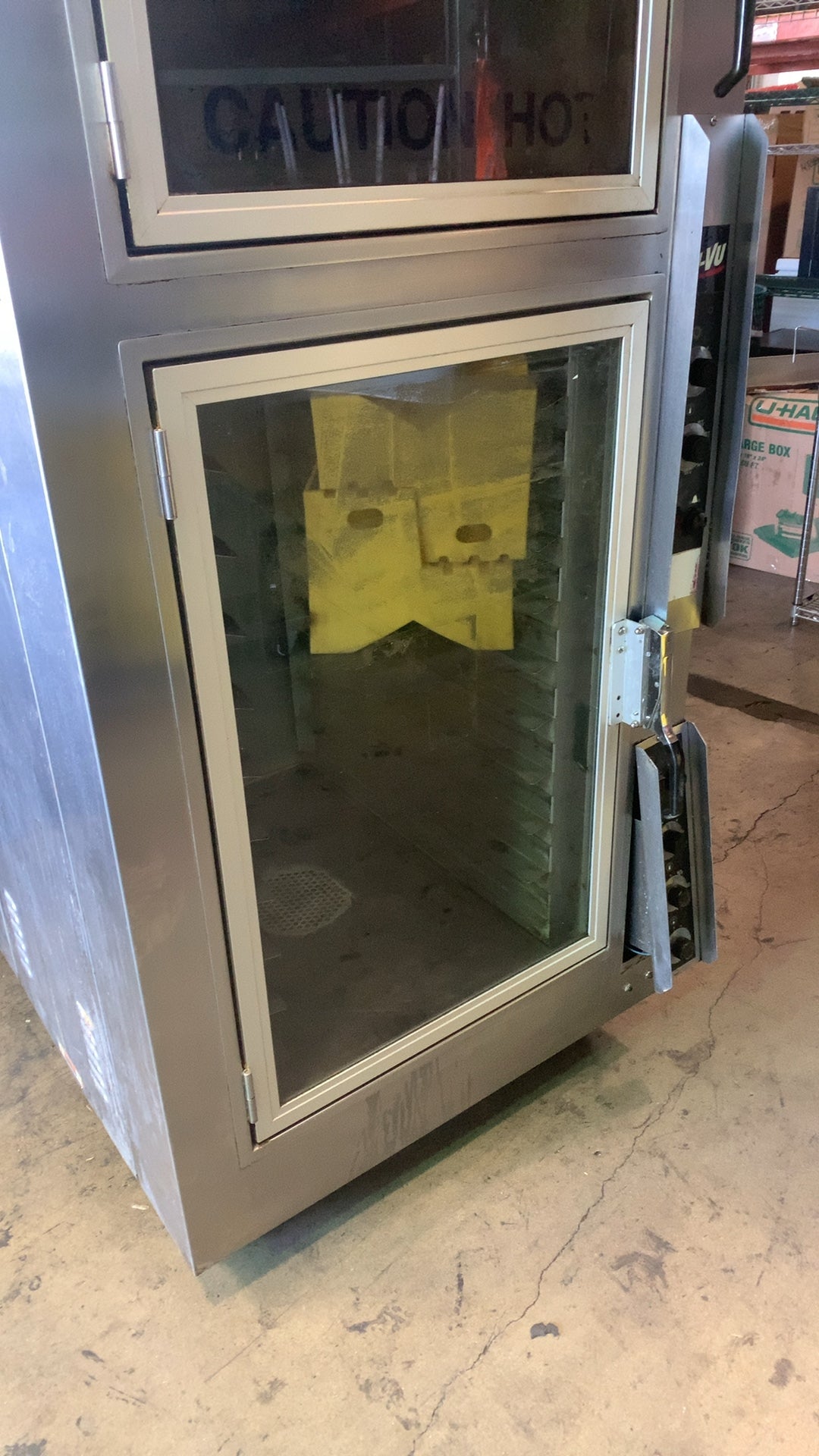 NU-VU L31-32 Proofer, Double Deck 2 Glass Doors Stainless Steel On Casters