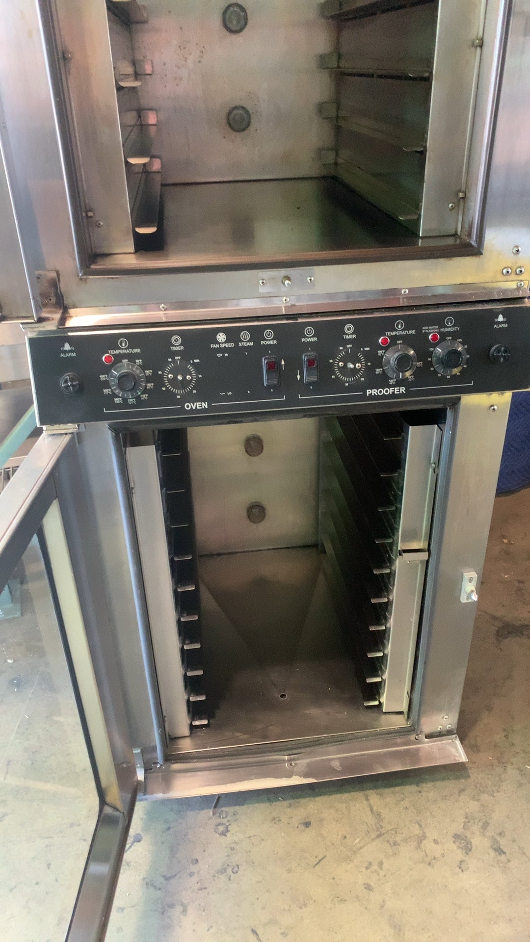 NU-VU QB-5/10 Oven, Stacked Proofer Combo 3 Phase Electric