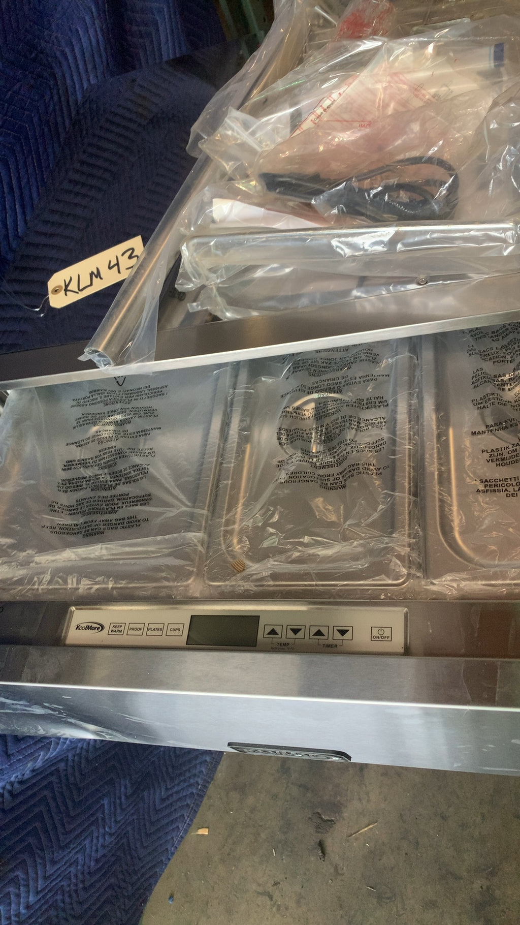 KoolMore KM-RWD-30SS Warming Drawer, Household Electric Digital Controls Stainless With Food Pans