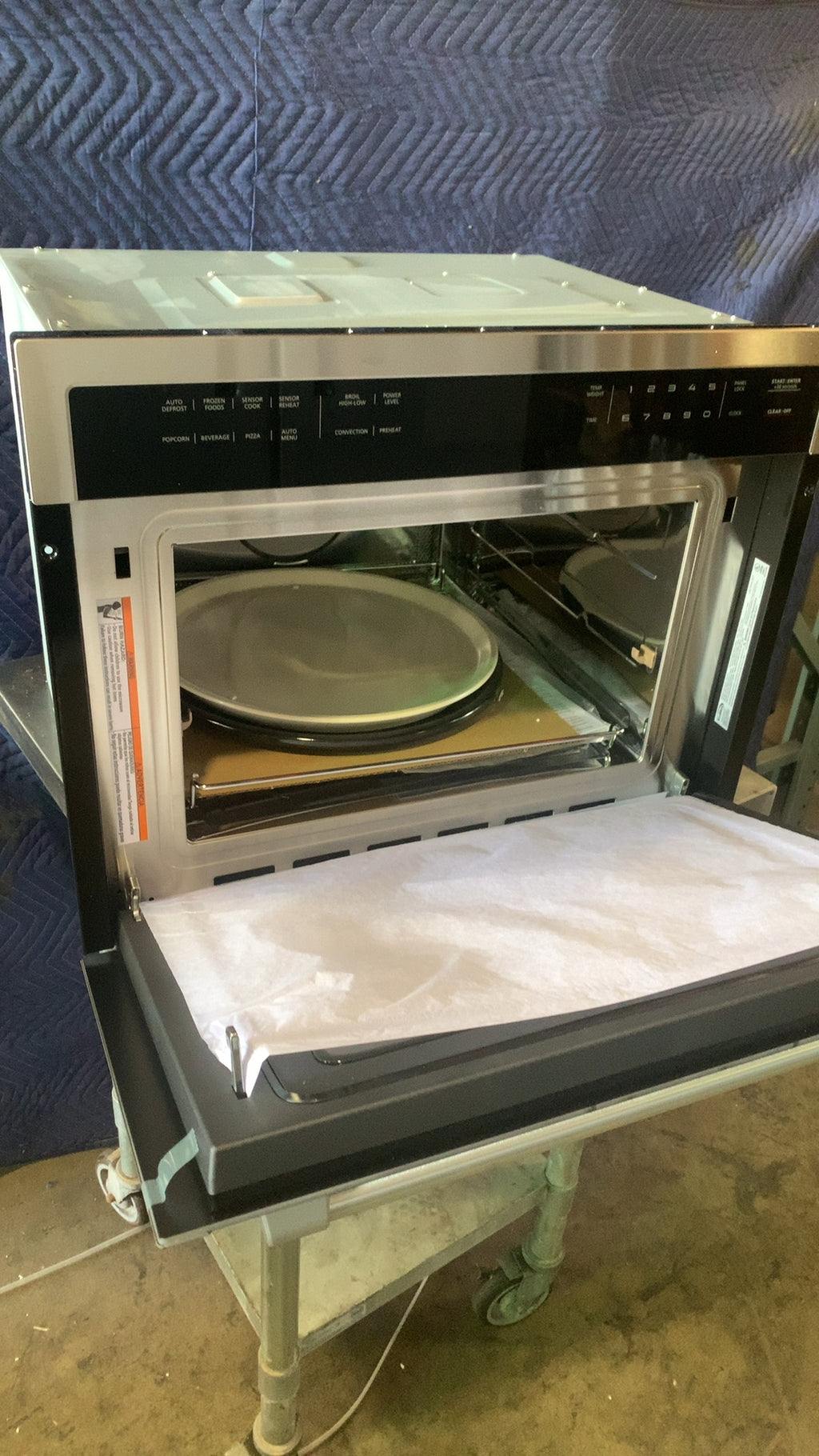KoolMore Supply Inc. KPMWM-3017-SS Microwave Oven, Built-In Convection Stainless Steel 120 VAC