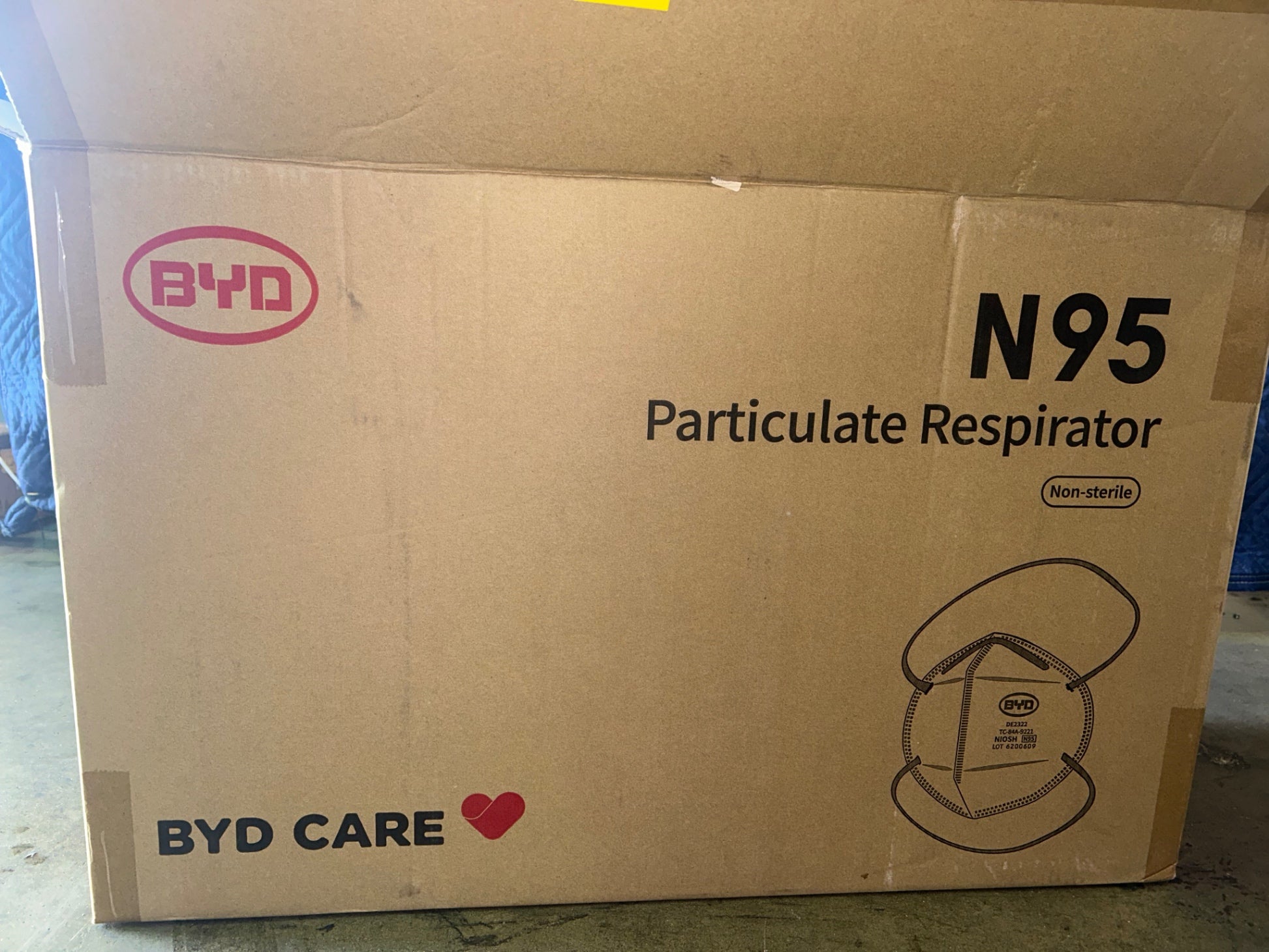 BYD DE2322 N95 Particulate Respirator (BYD CARE)