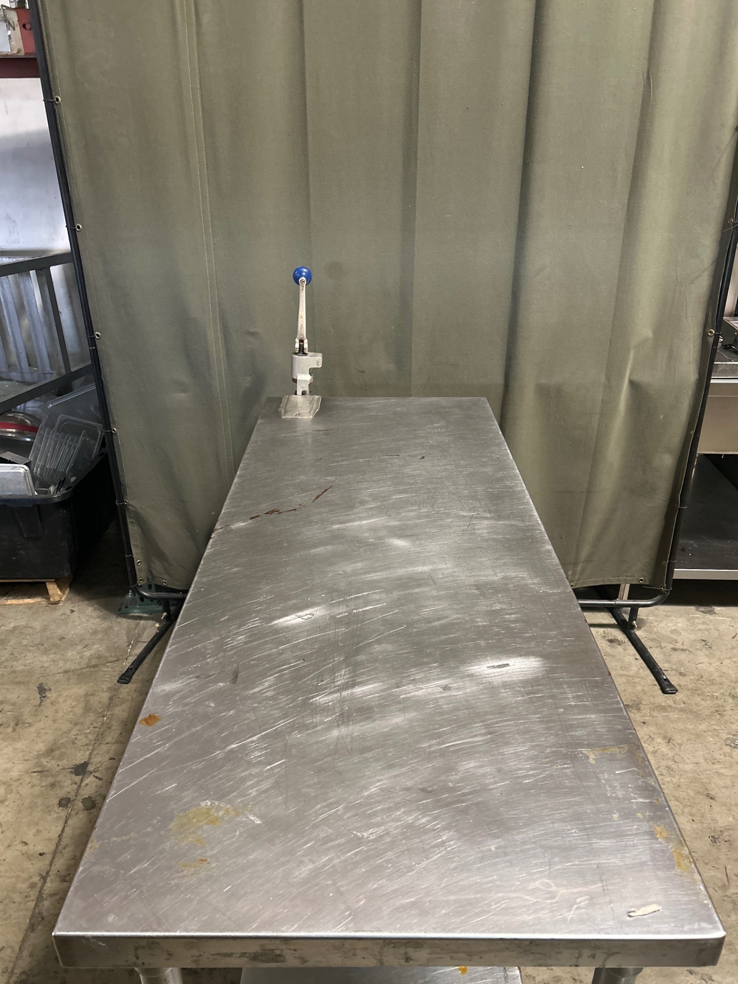 Stainless Steel Prep Table on Wheels