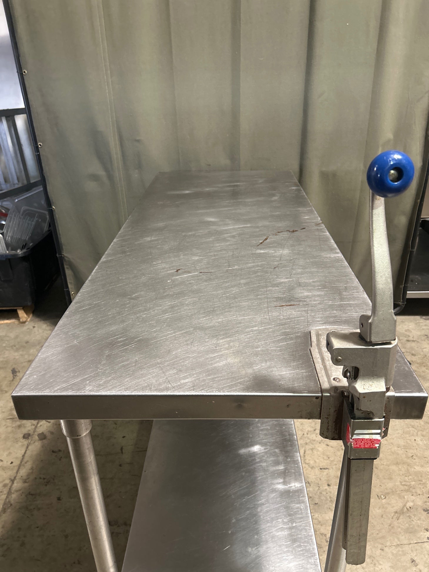 Stainless Steel Prep Table on Wheels