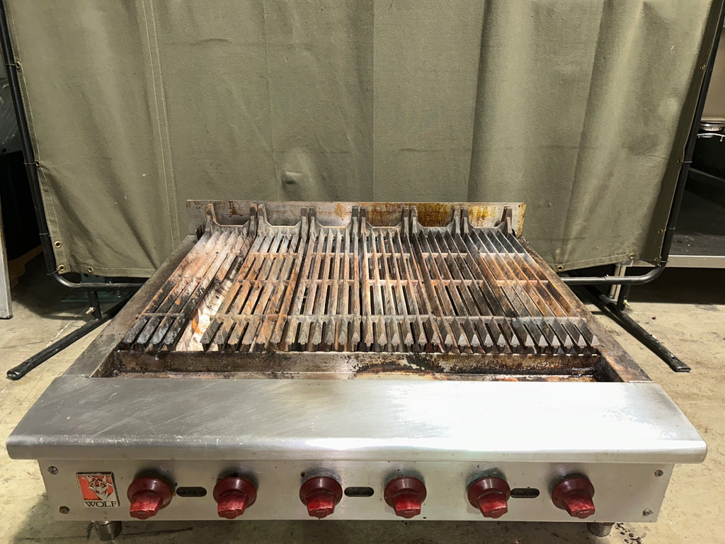 Wolf ACB36N-11 Low‑Profile 36-inch Gas Radiant Charbroiler