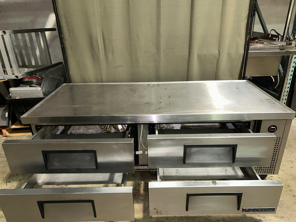 True TRCB‑72 Refrigerated Chef Base with 4 Drawers