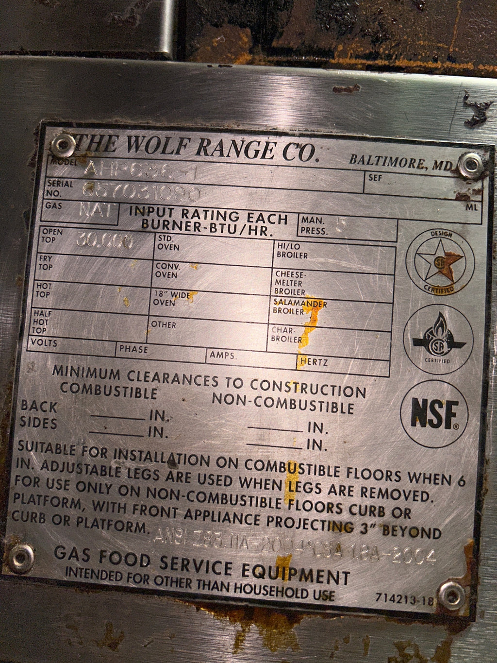 Wolf AHP636-1 36-inch Countertop Hot Plate