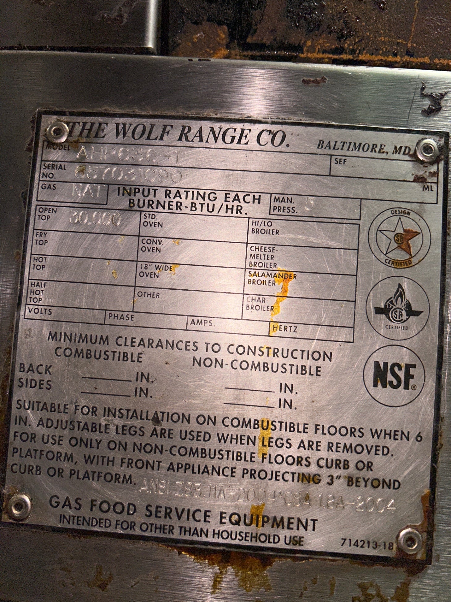 Wolf AHP636-1 36-inch Countertop Hot Plate